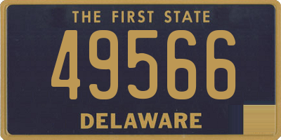 DE license plate 49566