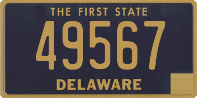 DE license plate 49567