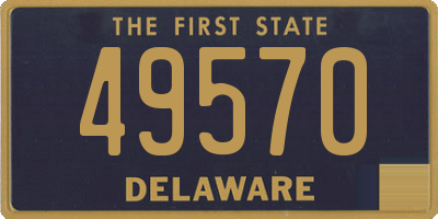 DE license plate 49570
