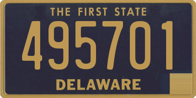 DE license plate 495701