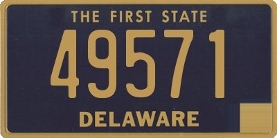 DE license plate 49571