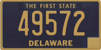 DE license plate 49572