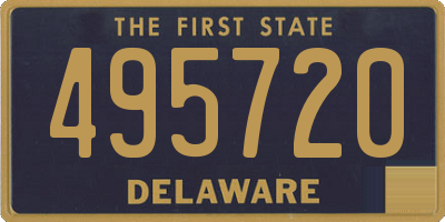 DE license plate 495720