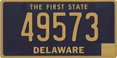 DE license plate 49573