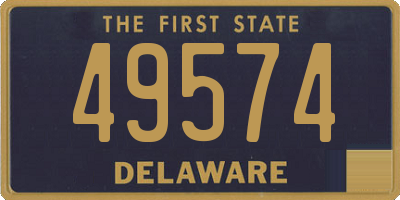 DE license plate 49574