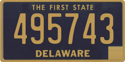 DE license plate 495743