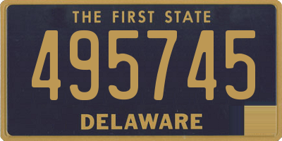 DE license plate 495745