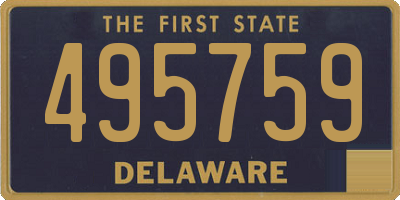 DE license plate 495759
