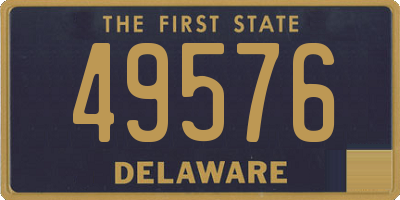 DE license plate 49576