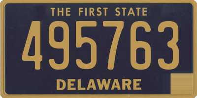 DE license plate 495763