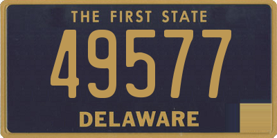 DE license plate 49577