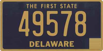 DE license plate 49578