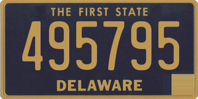 DE license plate 495795