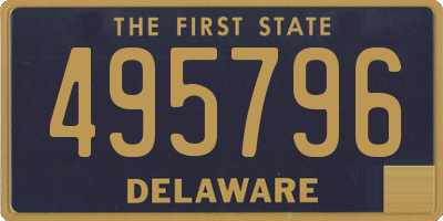 DE license plate 495796