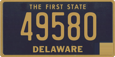 DE license plate 49580