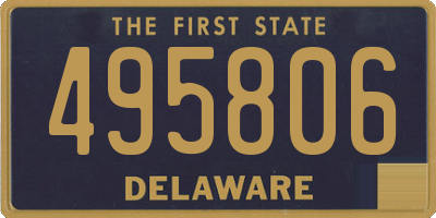 DE license plate 495806