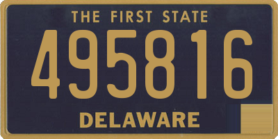 DE license plate 495816
