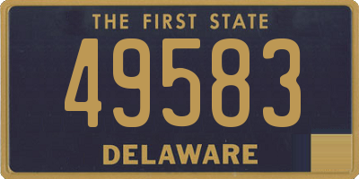DE license plate 49583