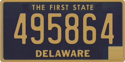 DE license plate 495864