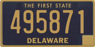 DE license plate 495871