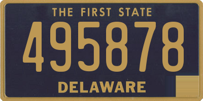 DE license plate 495878