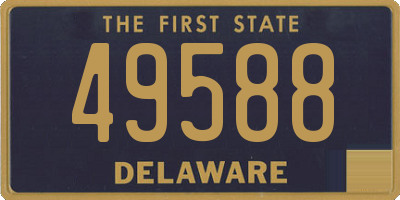 DE license plate 49588