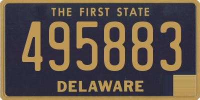 DE license plate 495883