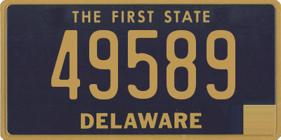 DE license plate 49589