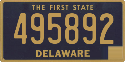DE license plate 495892