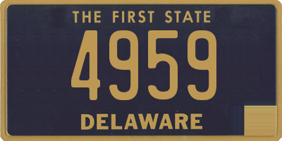 DE license plate 4959