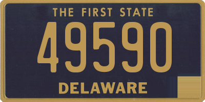 DE license plate 49590