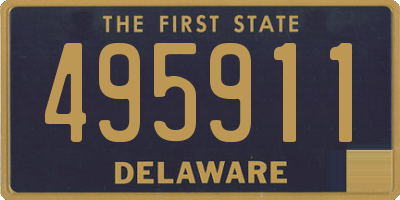 DE license plate 495911