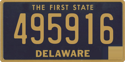 DE license plate 495916