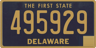 DE license plate 495929