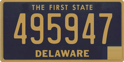 DE license plate 495947