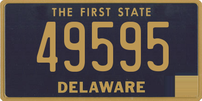 DE license plate 49595