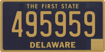 DE license plate 495959