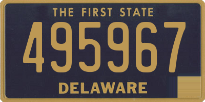 DE license plate 495967