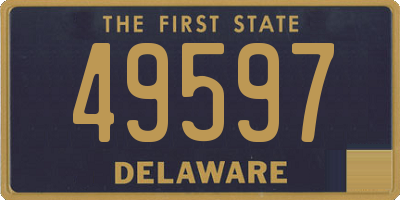 DE license plate 49597