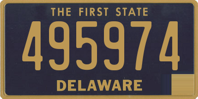 DE license plate 495974