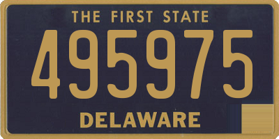 DE license plate 495975