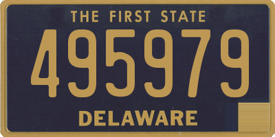 DE license plate 495979