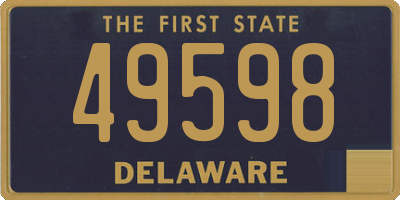 DE license plate 49598