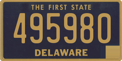 DE license plate 495980