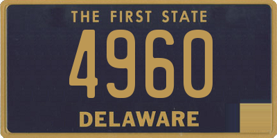 DE license plate 4960