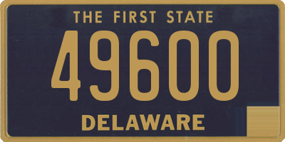 DE license plate 49600