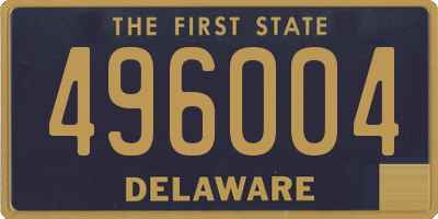 DE license plate 496004