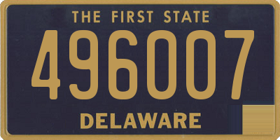 DE license plate 496007