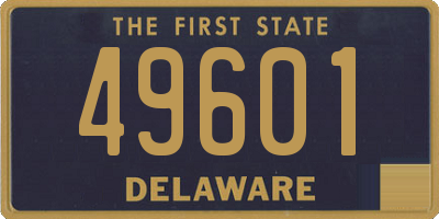 DE license plate 49601