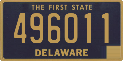DE license plate 496011
